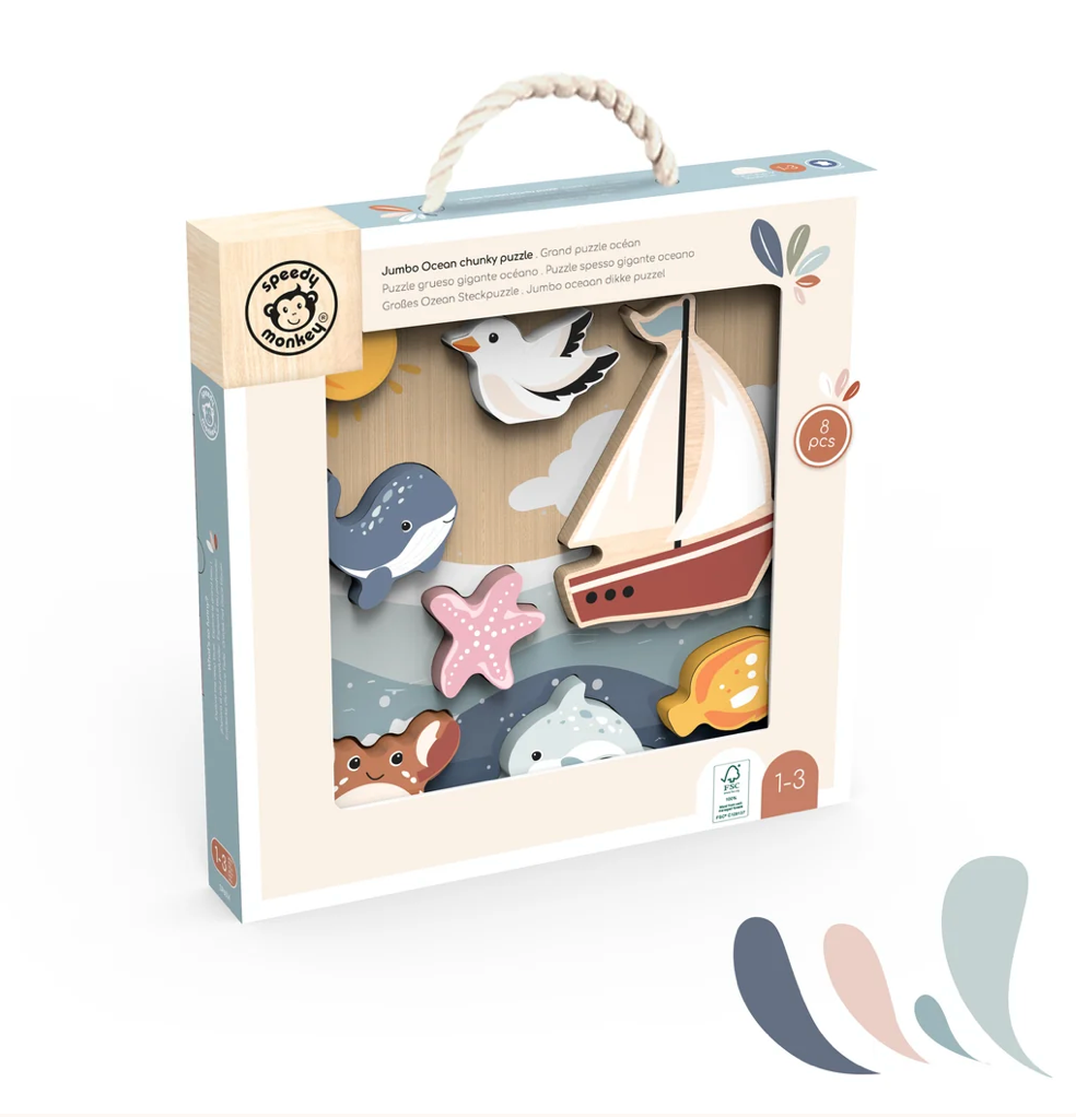 Jumbo Ocean Chunky Puzzle -Speedy Monkey