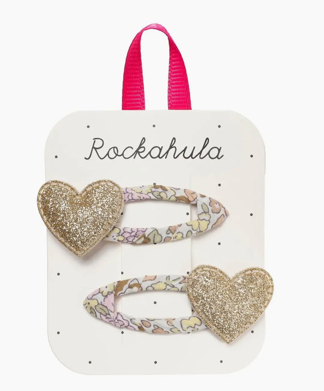 Fairytale Floral Heart Clips - Rockahula Kids
