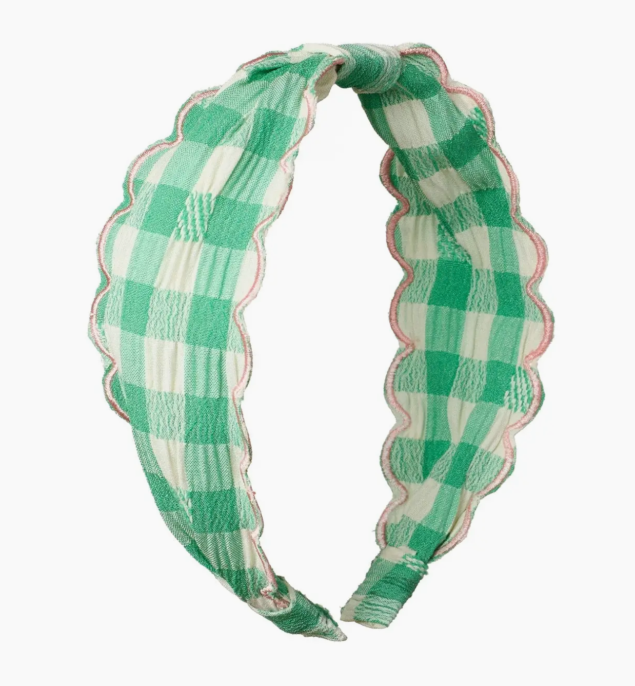 Gertie Gingham Scalloped Headband - Rockahula Kids