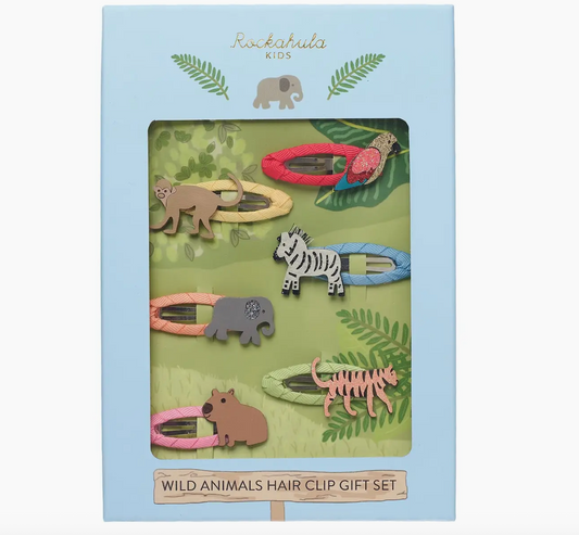 Wild Animals Hair Clip Gift Set- Rockahula Kids