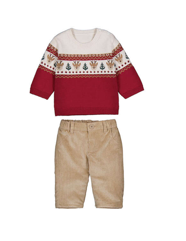 2pc Deer Sweater/Pant- Mayoral FW26
