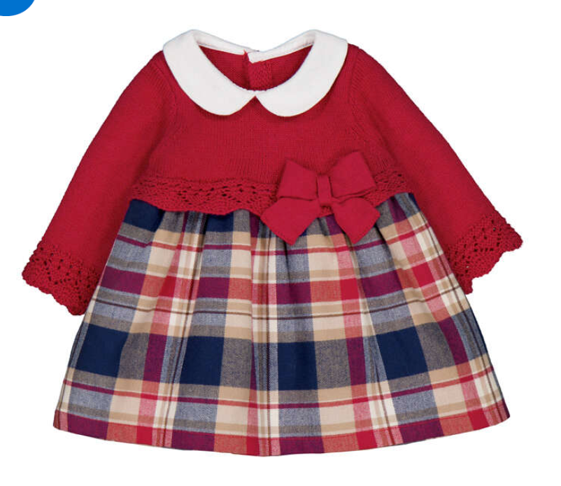 Plaid Dress Knit Top- Mayoral FW26