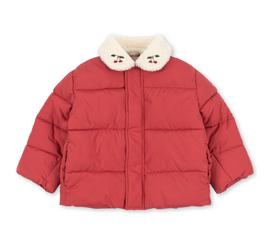 Alpi Collar Puffer Cherry- Konges Slojd FW26