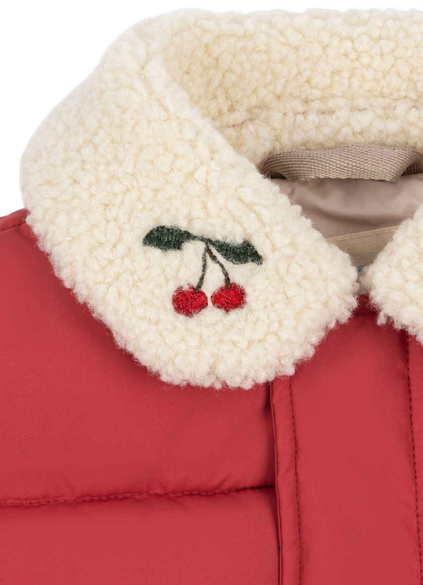 Alpi Collar Puffer Cherry- Konges Slojd FW26