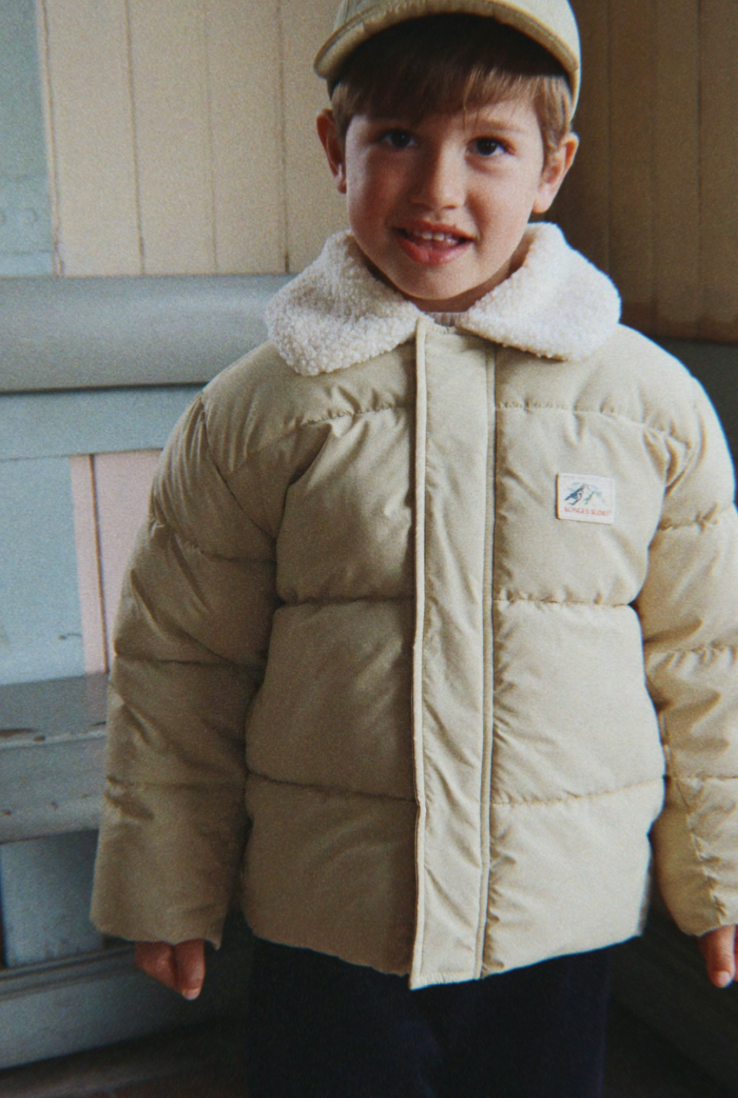 Alpi Collar Puffer Khaki- Konges Slojd FW26