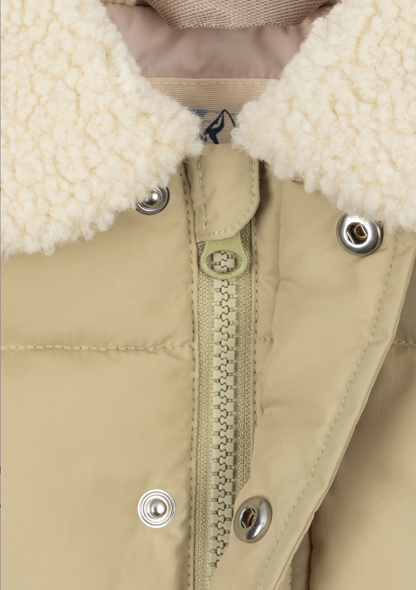 Alpi Collar Puffer Khaki- Konges Slojd FW26