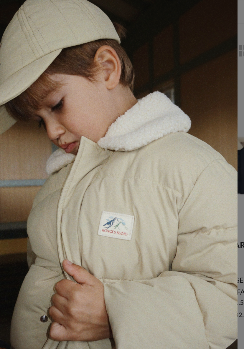 Alpi Collar Puffer Khaki- Konges Slojd FW26