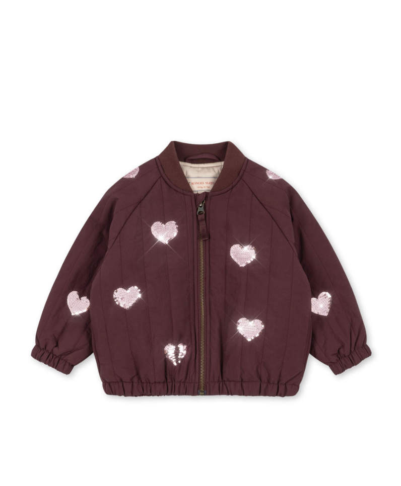 Juno Heart Sequin Bomber Jacket - Konges Slojd FW26
