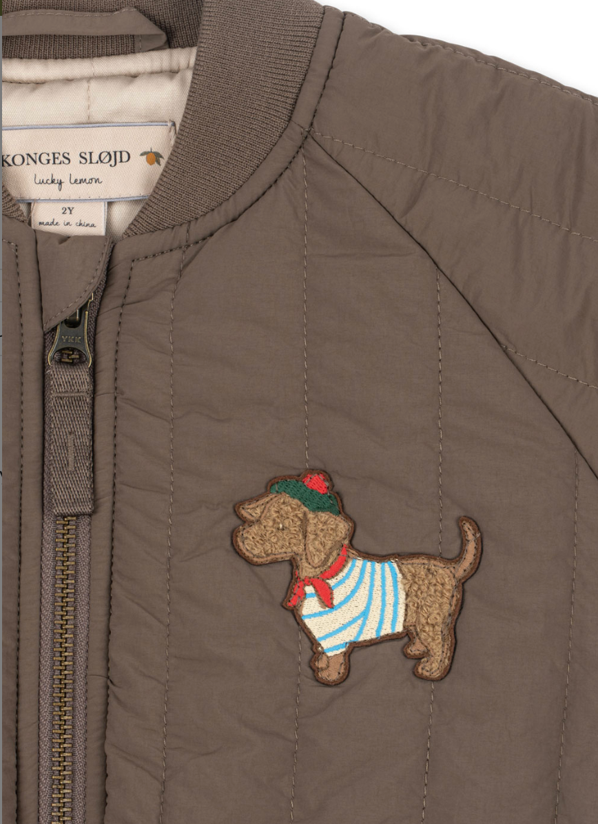 Juno Terry Dog Bomber Jacket - Konges Slojd FW26