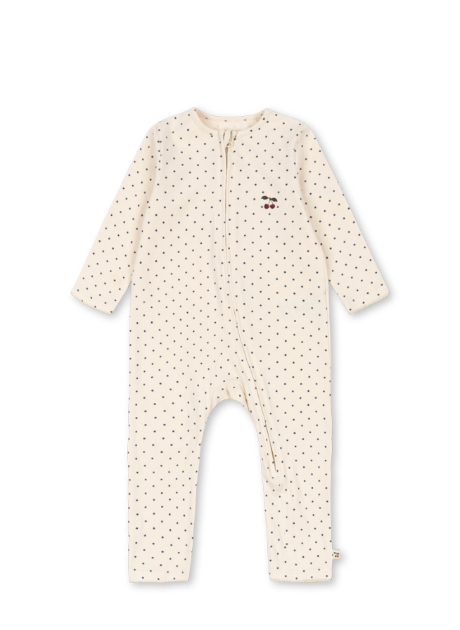 Blue Dot Zip Romper -Konges Slojd FW26