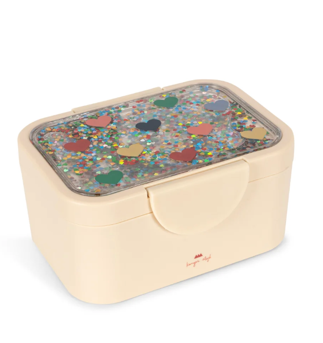 Heart Glitter Lunch Box-Konges Slojd