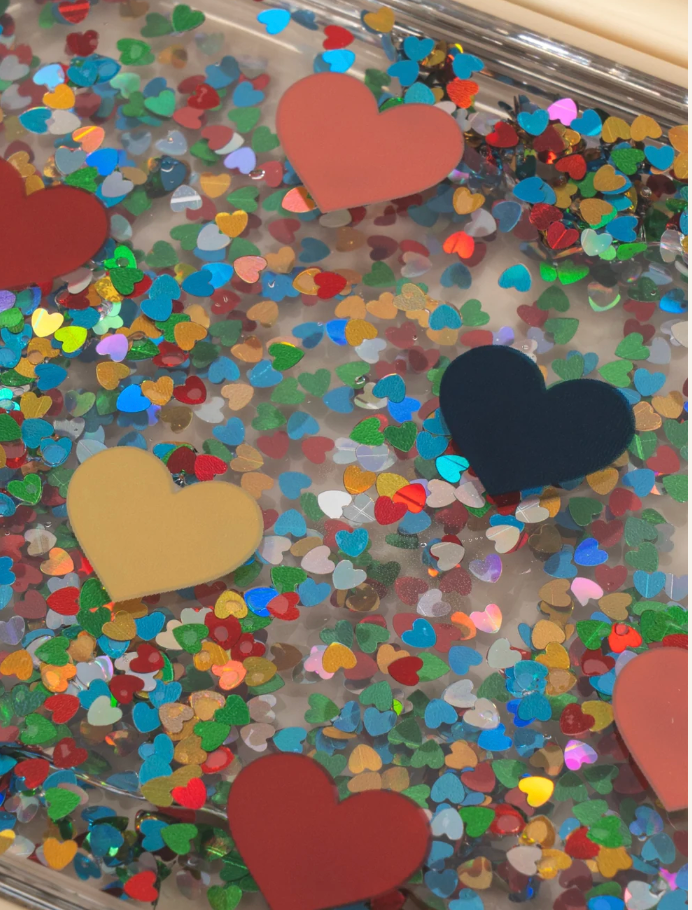 Heart Glitter Lunch Box-Konges Slojd