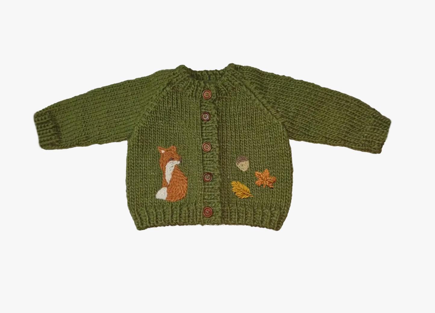 Fox Woodland Cardigan - Blueberry Hill