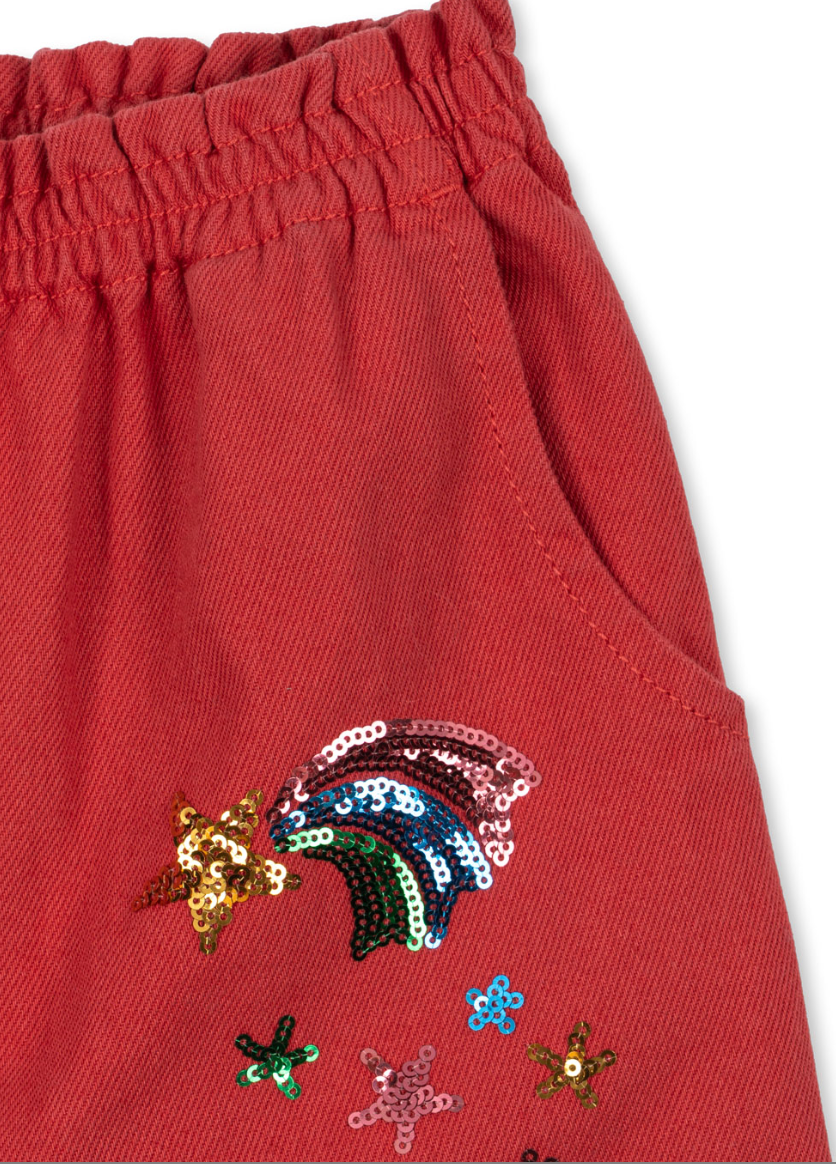 Magot Sequin Frill Pant Denim- Konges Slojd FW26
