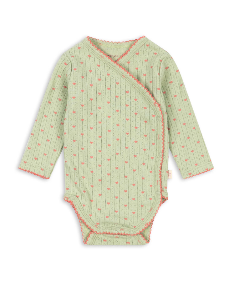 Minnie Pointelle Coeur Lint Body - Konges Slojd FW26