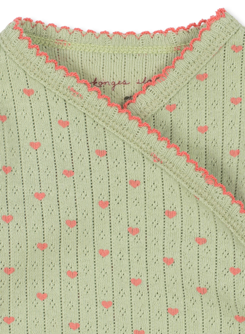 Minnie Pointelle Coeur Lint Body - Konges Slojd FW26