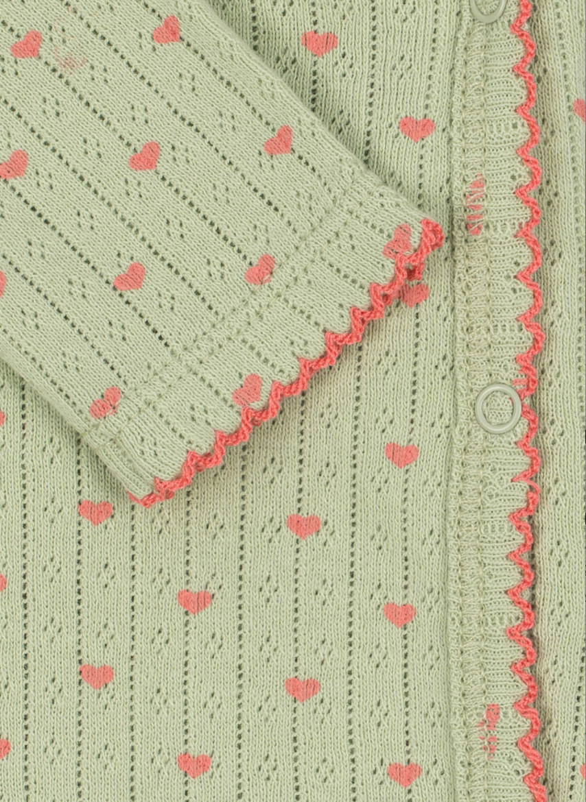 Minnie Pointelle Coeur Lint Body - Konges Slojd FW26