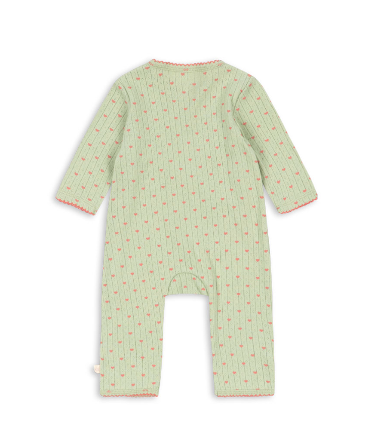 Minnie Pointelle Coeur Lint Romper-Konges Slojd FW26