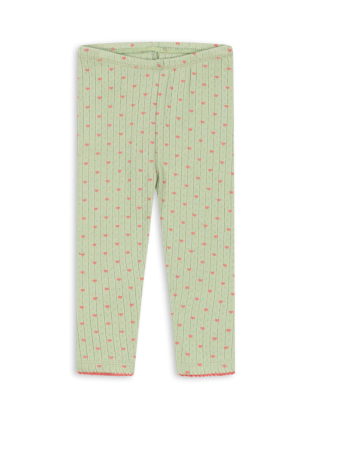 Minnie Pointelle Coeur Lint Legging - Konges Slojd FW26