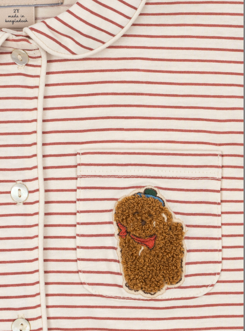 Pio Striped Dog Lounge Set-Konges Slojd FW26