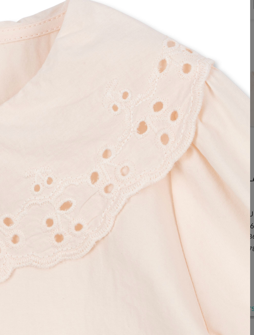 Rilo Cherry Eyelet Collar Shirt - Konges Slojd FW26