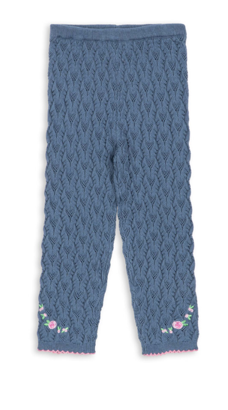 Rosier Embroidered Knit Pant-Konges Slojd FW26
