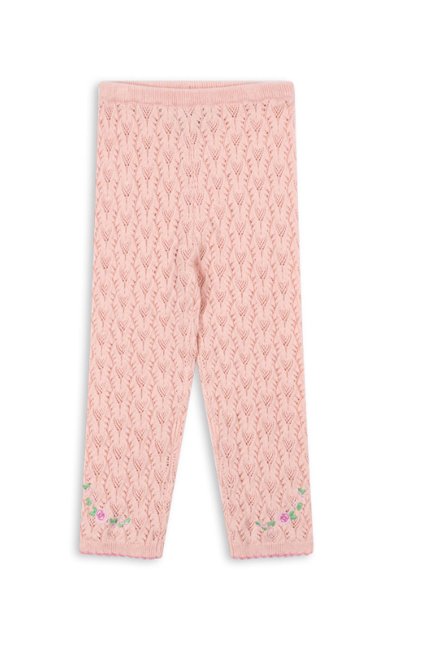 Rosier Embroidered Knit Pant-Konges Slojd FW26