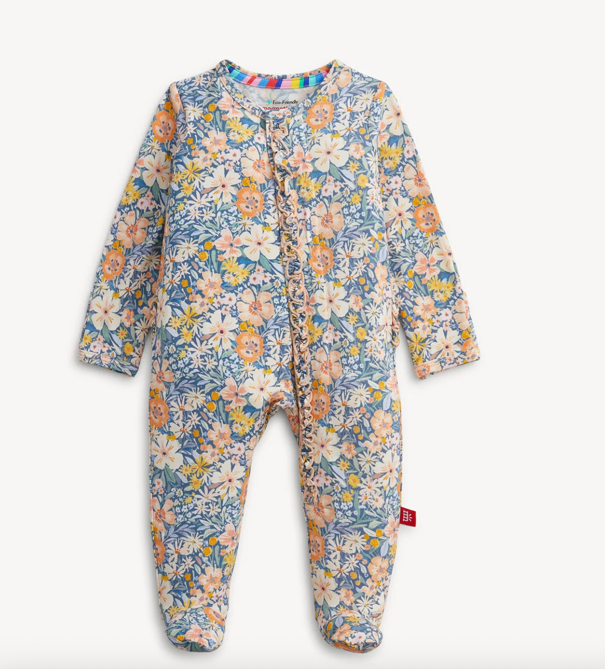 Flora Ruffle Magnetic Footie - Magnetic Me FW26
