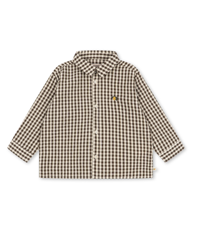 Kim Choco Check Shirt-Konges Slojd FW26