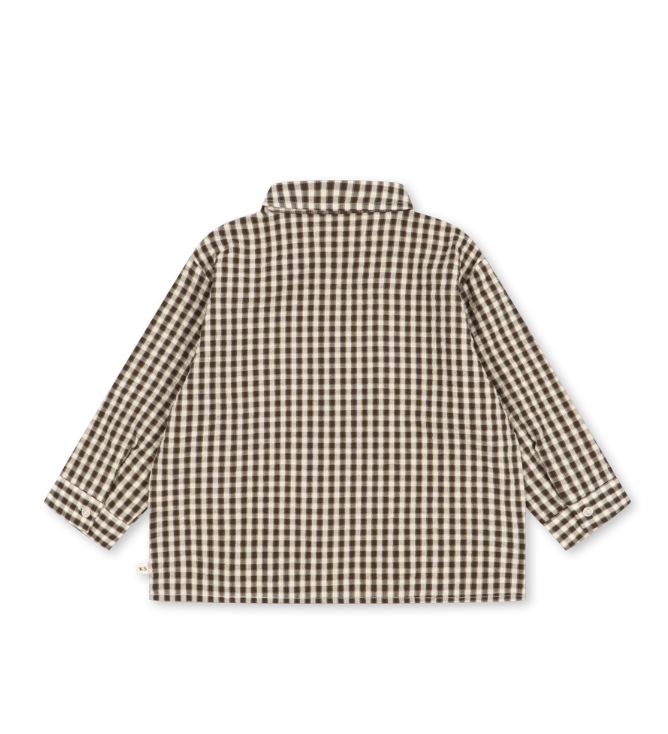 Kim Choco Check Shirt-Konges Slojd FW26