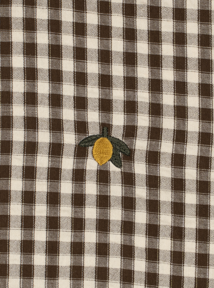 Kim Choco Check Shirt-Konges Slojd FW26
