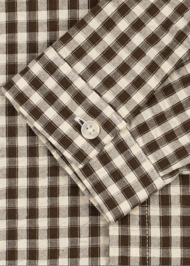 Kim Choco Check Shirt-Konges Slojd FW26