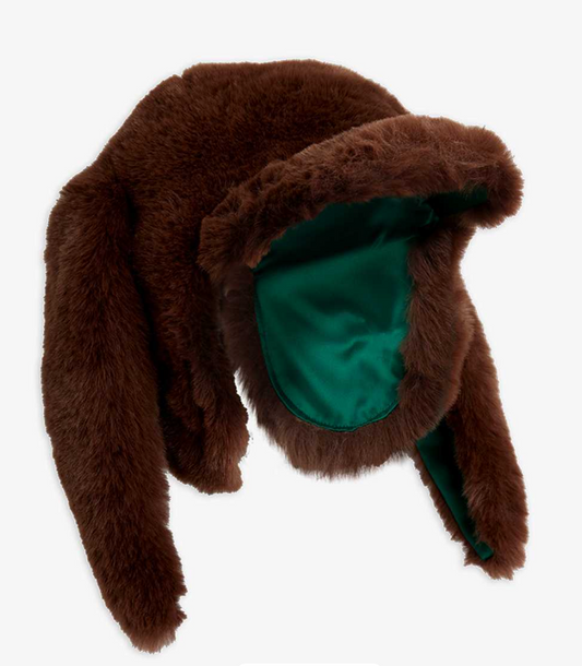 Faux Fur Rabbit Ear Hat -Mini Rodini FW26