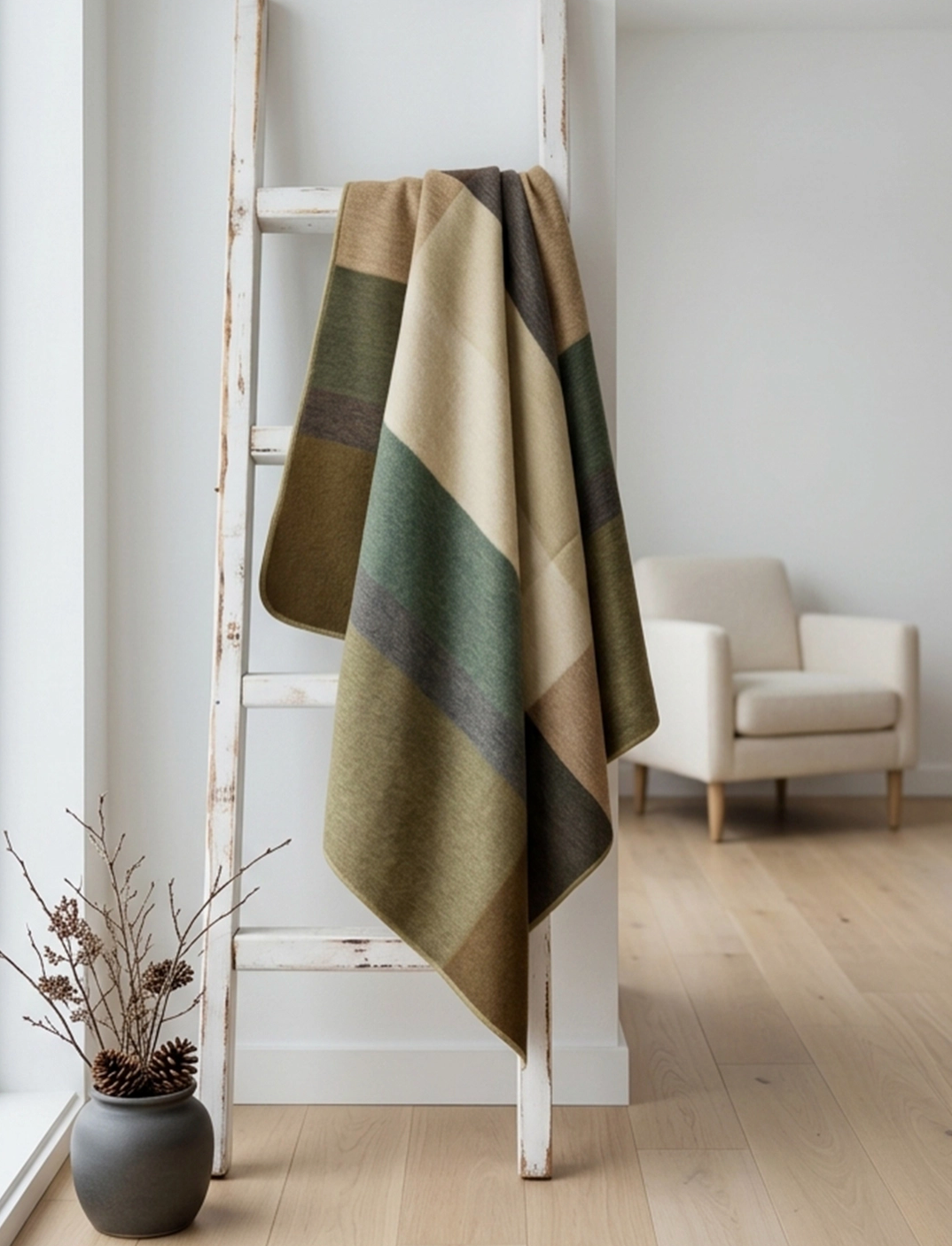 Alpaca Throw Blanket in Sandbar 70x90  - Shupaca Alpaca
