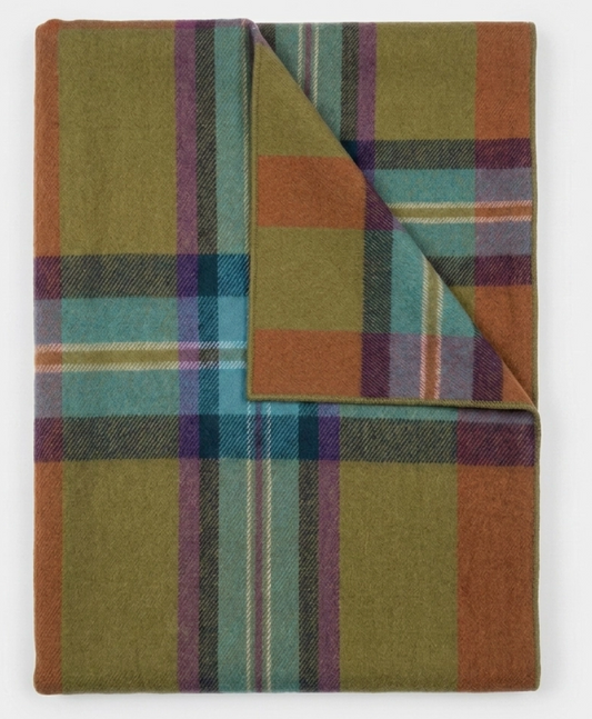 Alpaca Throw Blanket in Sundown 70x90  - Shupaca Alpaca