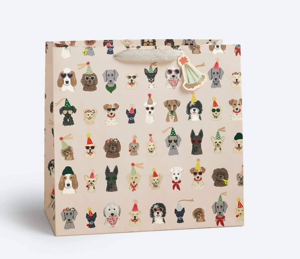 Party Dogs Gift Bag in Medium - Rifle Paper Co.