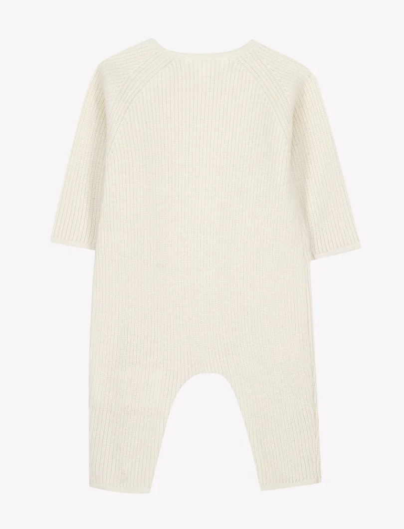 Wool Round Neck Romper-Tartine et Chocolat FW26