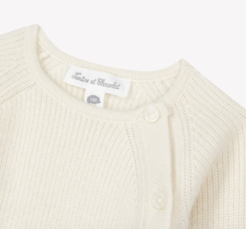 Wool Round Neck Romper-Tartine et Chocolat FW26