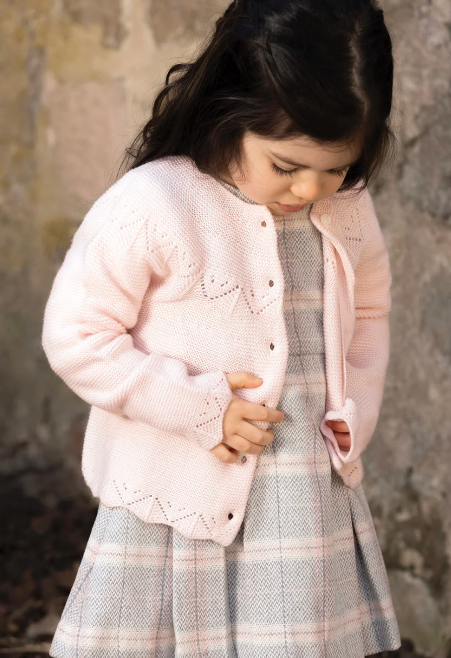 Openwork Knit Cardigan-Tartine et Chocolat FW26