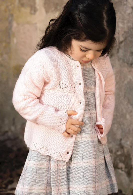 Openwork Knit Cardigan-Tartine et Chocolat FW26