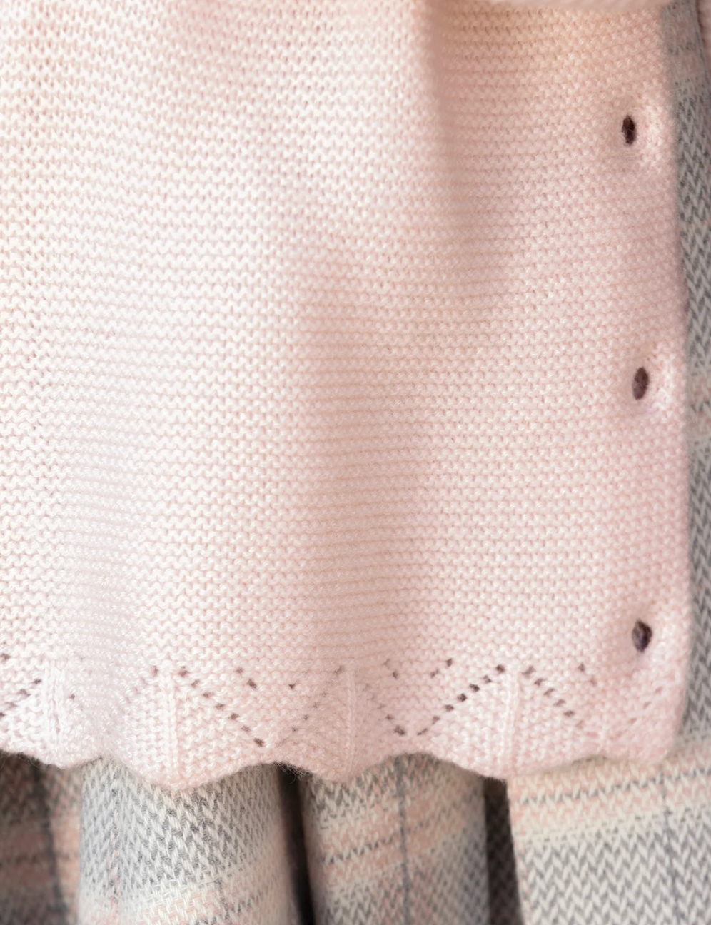 Openwork Knit Cardigan-Tartine et Chocolat FW26