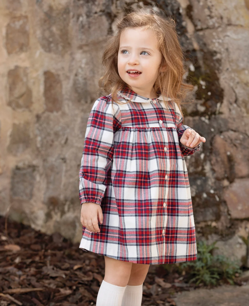 Plaid Dress-Tartine et Chocolat FW26