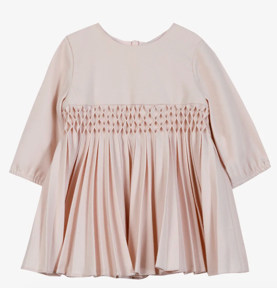 Smocked Pleated Dress-Tartine et Chocolat FW26
