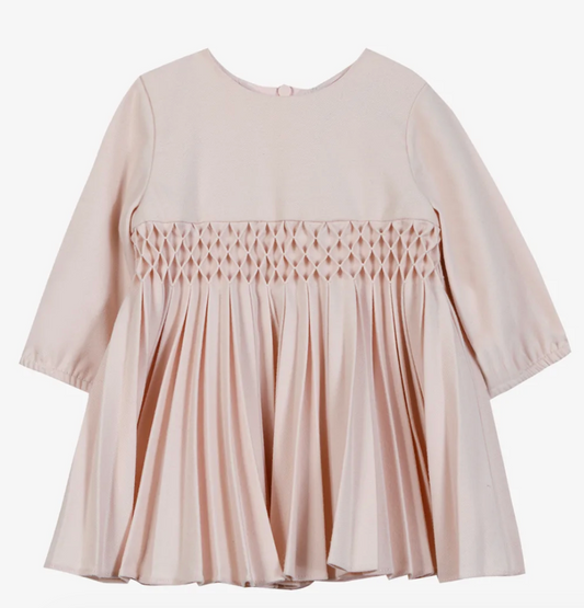 Smocked Pleated Dress-Tartine et Chocolat FW26