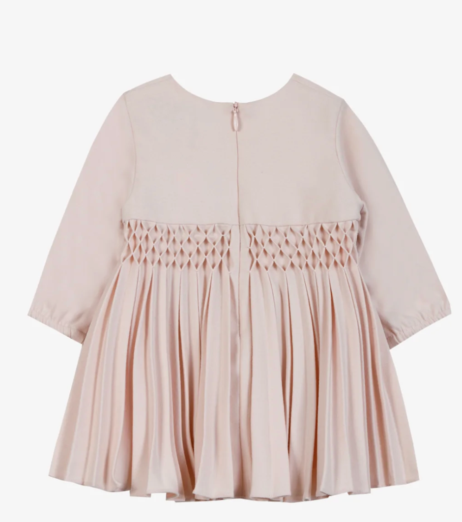 Smocked Pleated Dress-Tartine et Chocolat FW26