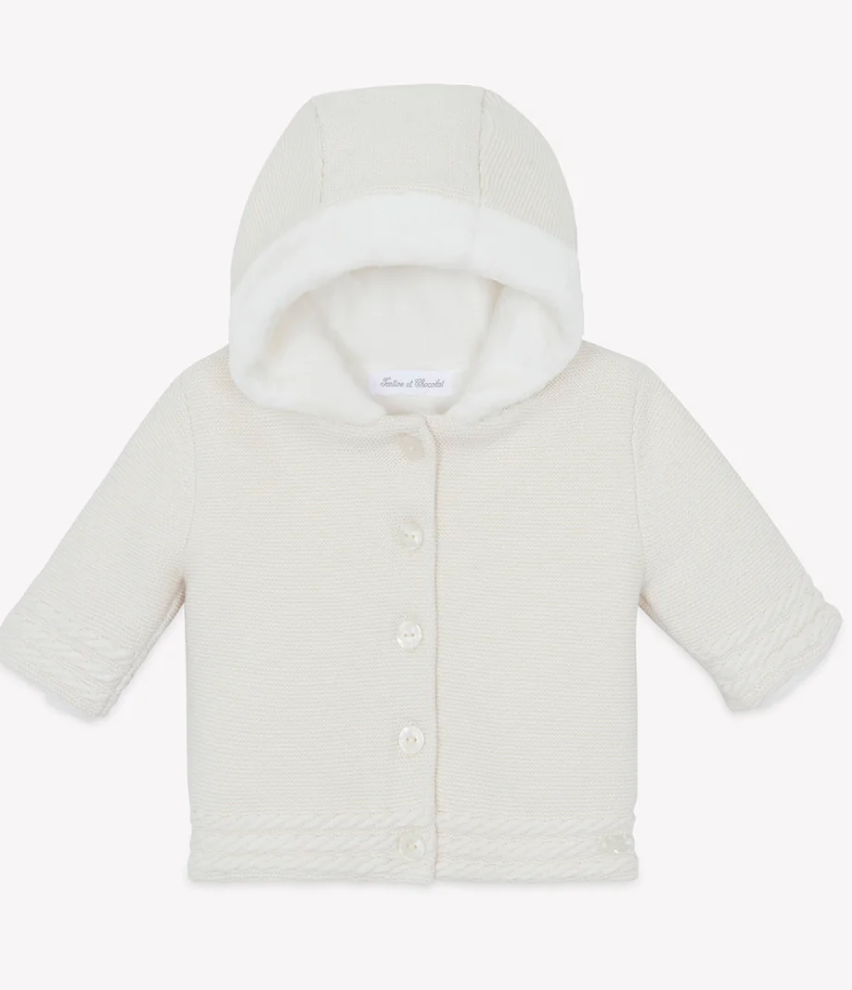 Knit Sweater Coat-Tartine et Chocolat FW26
