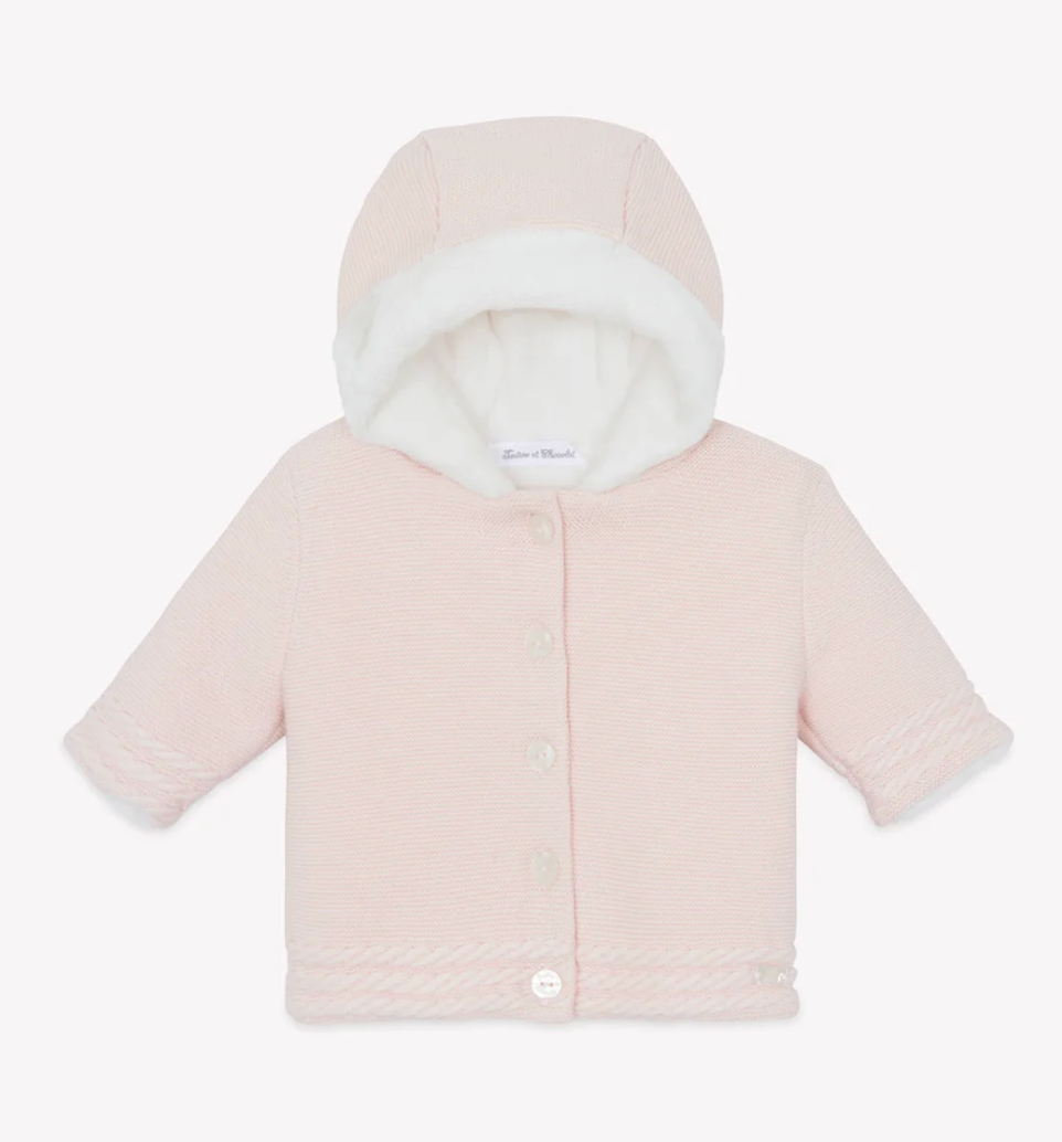 Knit Sweater Coat-Tartine et Chocolat FW26