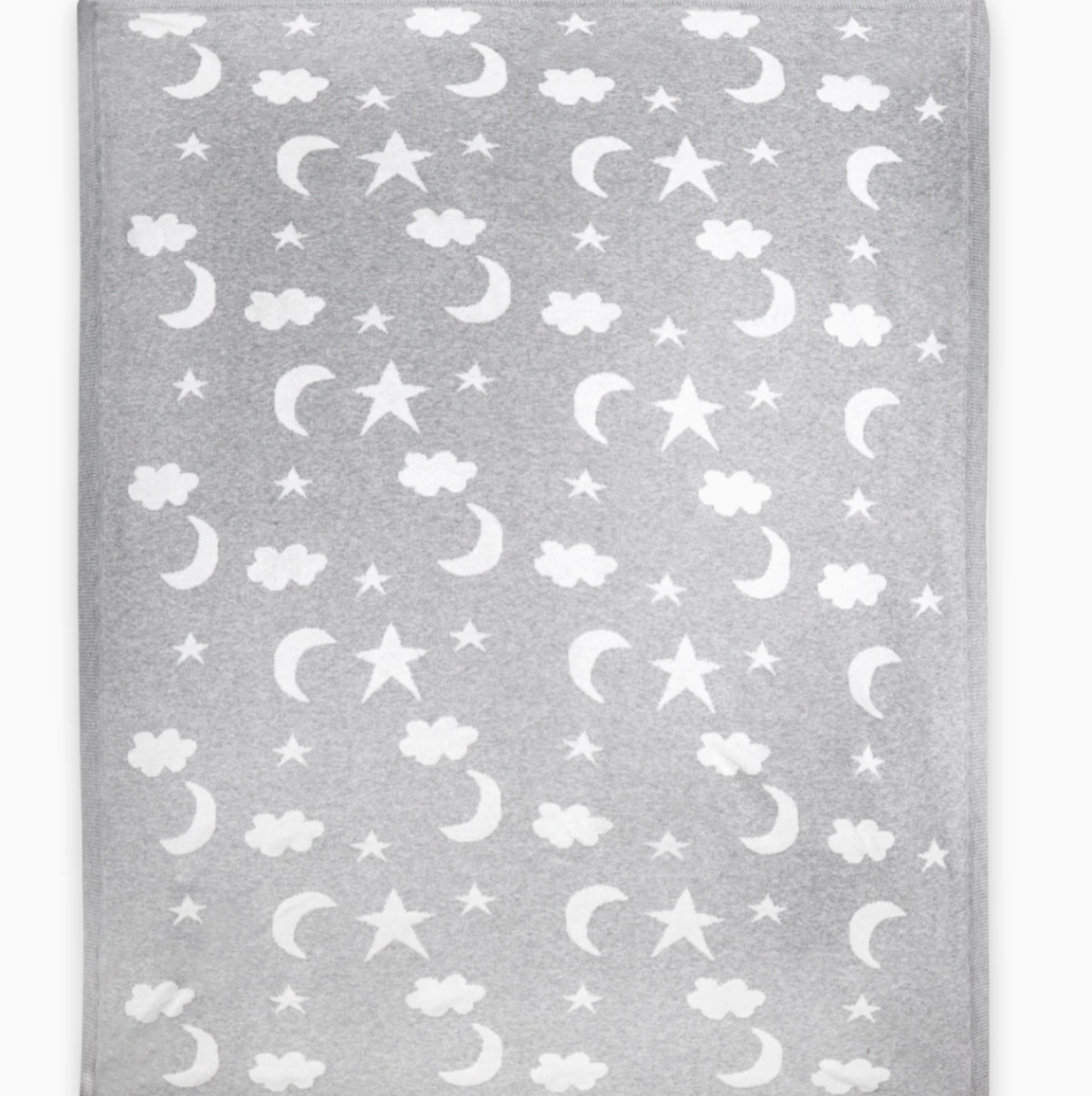 Moon & Stars Jacquard Knit Baby Blankets Organic Cotton: viverano