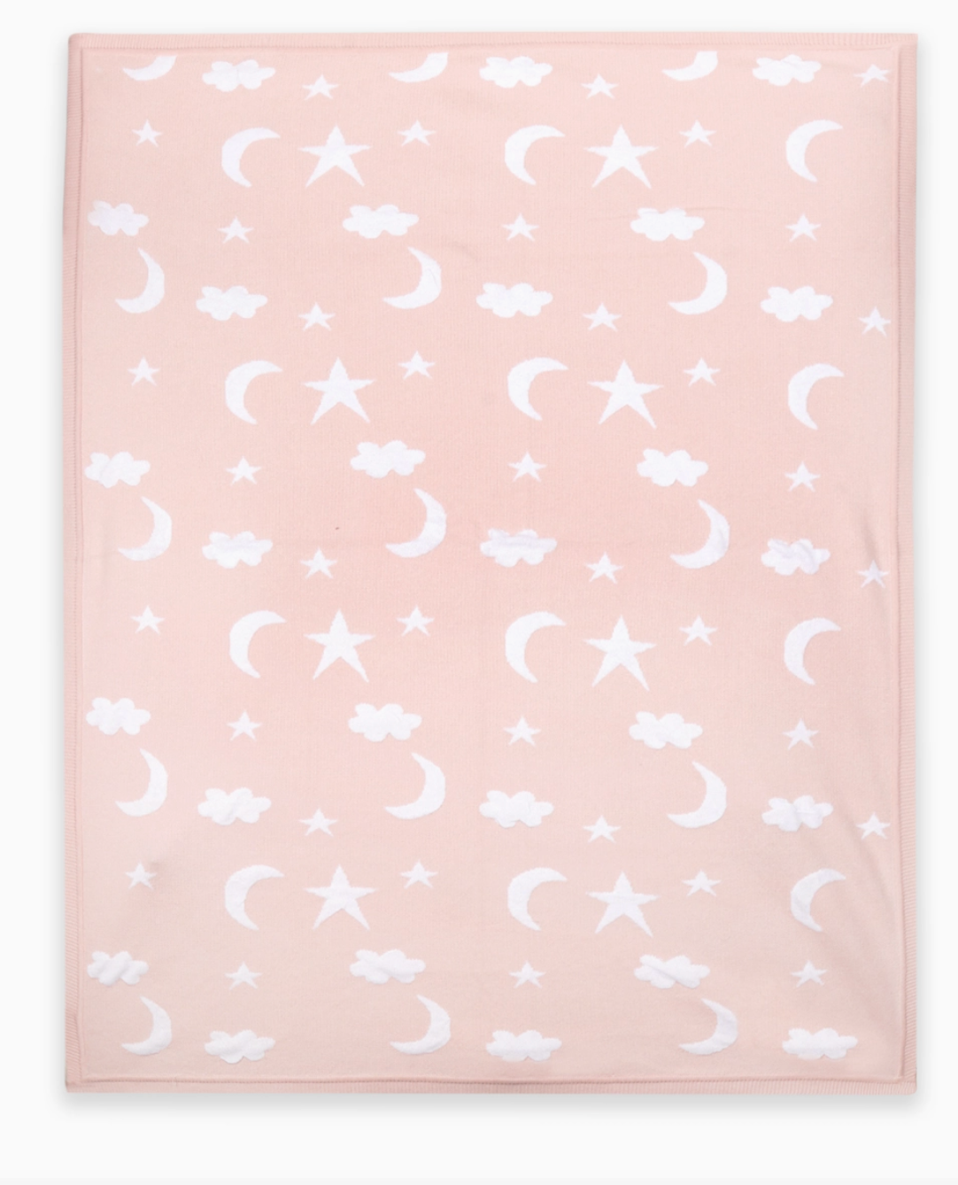 Moon & Stars Jacquard Knit Baby Blankets Organic Cotton: viverano