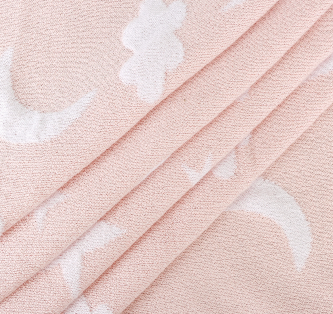Moon & Stars Jacquard Knit Baby Blankets Organic Cotton: viverano